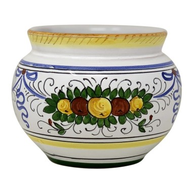 Cache-pot Festone Céramique artisanale italienne originale de Deruta