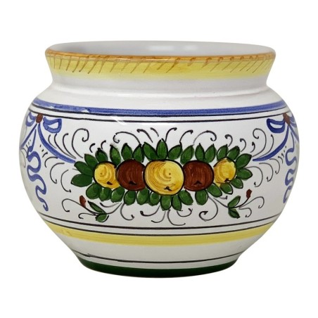 Cache-pot Festone Céramique artisanale italienne originale de Deruta