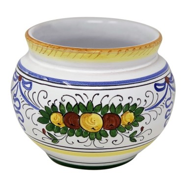 Planter Festone Handcrafted Deruta Pottery