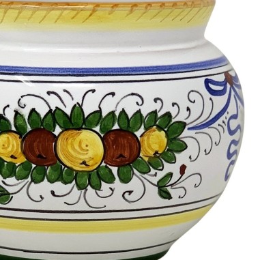 Planter Festone Handcrafted Deruta Pottery