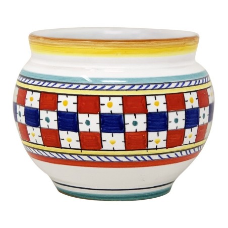 Cache-pot Scacco Matto Céramique artisanale italienne originale de Deruta