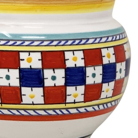 Cache-pot Scacco Matto Céramique artisanale italienne originale de Deruta