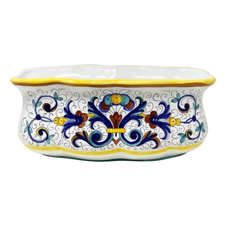 Rectangular planter 15x8" Ricco Deruta