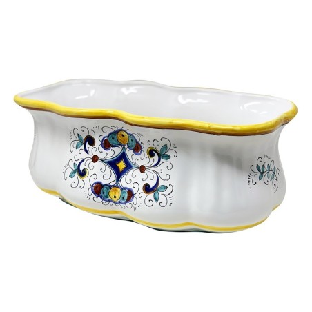 Rectangular planter 15x8" Ricco Deruta