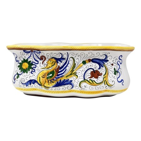 Jardinière 40x20cm Raffaellesco Céramique artisanale italienne originale de Deruta