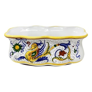 Rectangular planter 15x8" Raffaellesco