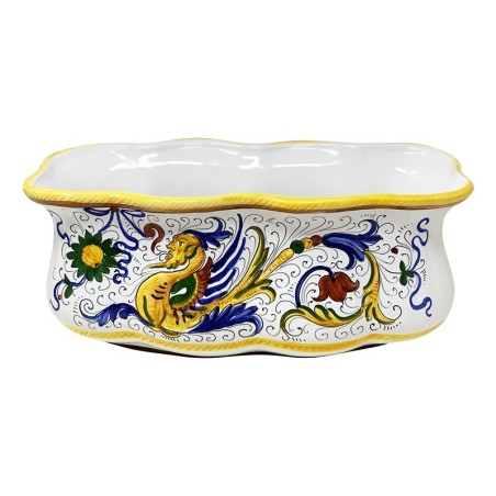 Rectangular planter 15x8" Raffaellesco