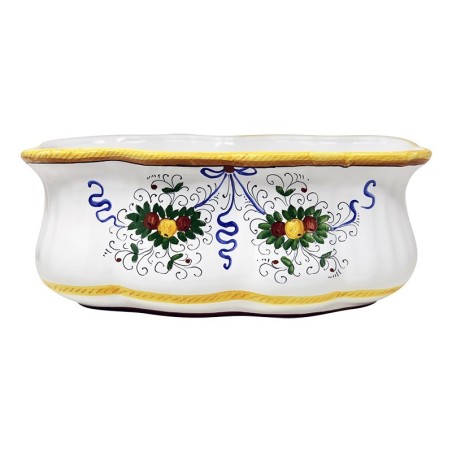 Jardinière 40x20cm Raffaellesco Céramique artisanale italienne originale de Deruta