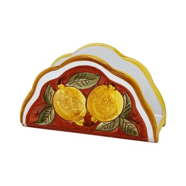 Napkin holder Positano Red Italian Pottery