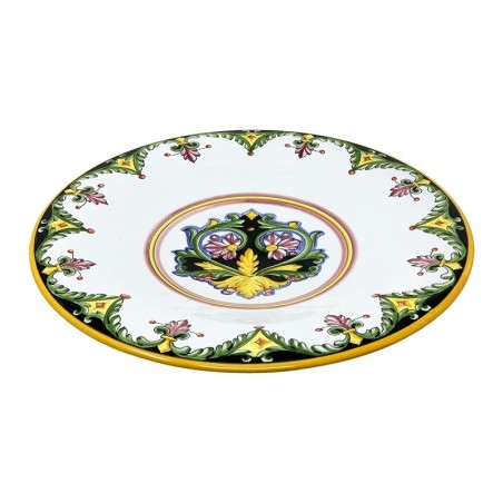 Wall platter 16" Lavanda Handcrafted Deruta Pottery