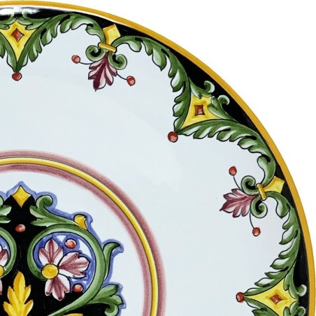 Wall platter 16" Lavanda Handcrafted Deruta Pottery