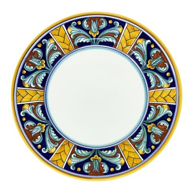 Assiette de table Farfalle Céramique artisanale italienne originale de Deruta