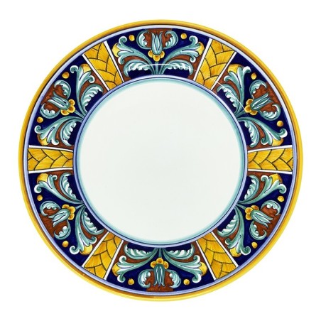 Assiette de table Farfalle Céramique artisanale italienne originale de Deruta