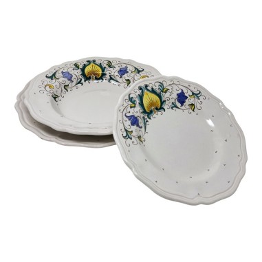 Piatto Tavola Piuma  ceramica di deruta