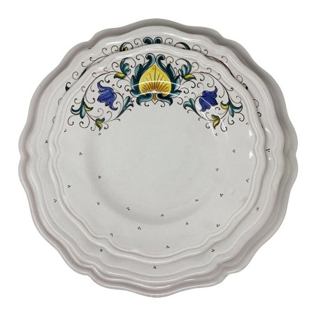 Piatto Tavola Piuma  ceramica di deruta