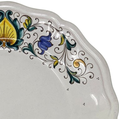 Piatto Tavola Piuma  ceramica di deruta