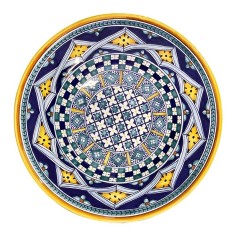 Wall platter 16" Vario Rombi Blu