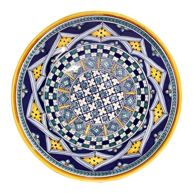 Piatto da muro Vario Rombi Blu