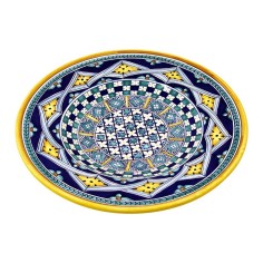 Wall platter 16" Vario Rombi Blu 2