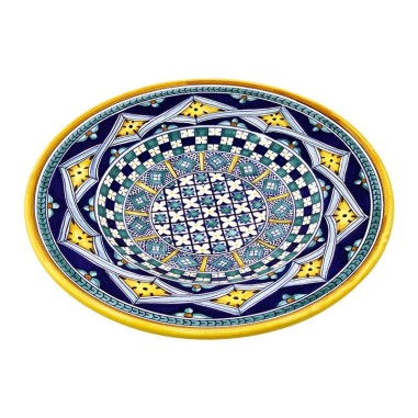Wall platter 16" Vario Rombi Blu