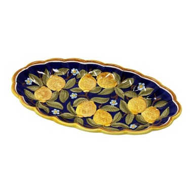 Assiette murale à bord festonné 50cm Positano