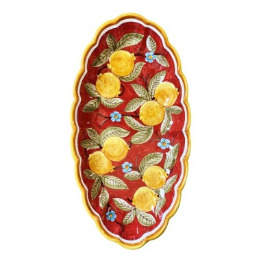 Scalloped wall platter 20" Positano