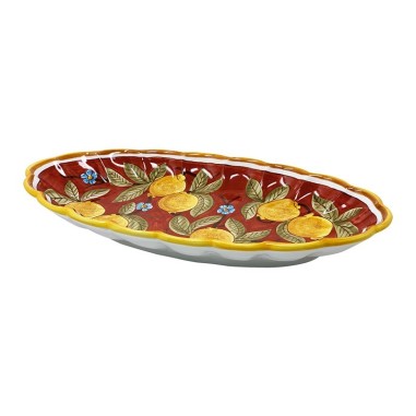 Scalloped wall platter 20" Positano