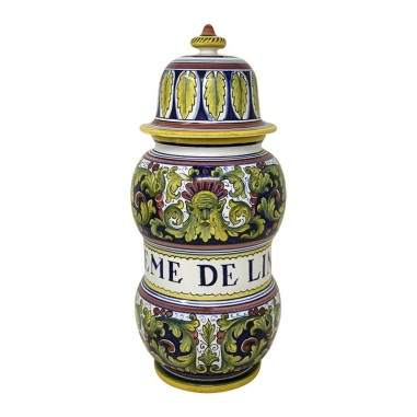Pot à pharmacie 914 Céramique artisanale italienne originale de Deruta