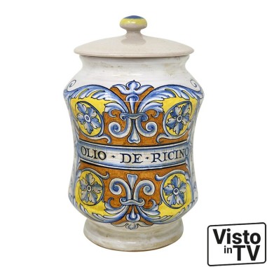 Pharmacy Jar Albarello 10" Antico