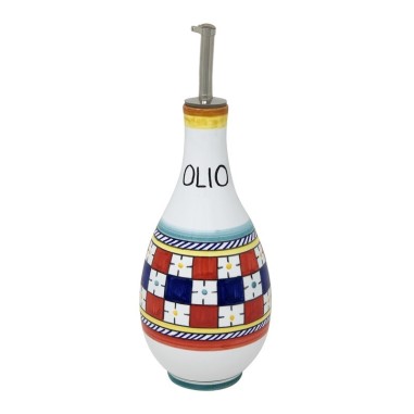 Huilier 0,5L 25cm Scacco Matto Céramique artisanale italienne originale de Deruta