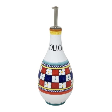 Huilier 0,5L 25cm Scacco Matto Céramique artisanale italienne originale de Deruta