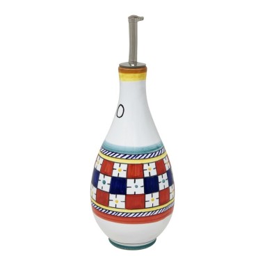 Huilier 0,5L 25cm Scacco Matto Céramique artisanale italienne originale de Deruta