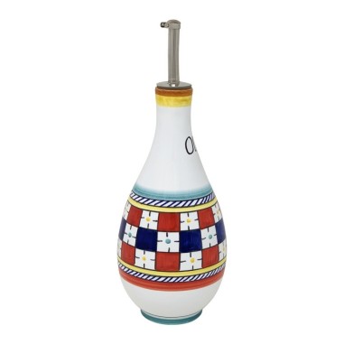 Huilier 0,5L 25cm Scacco Matto Céramique artisanale italienne originale de Deruta