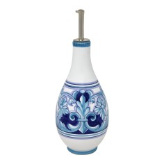 Oil bottle 1/2L 17oz Ghirlanda Handcrafted Deruta Pottery