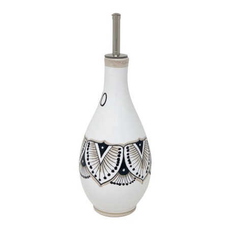 Oil bottle 1/2L 17oz Ghirlanda Handcrafted Deruta Pottery