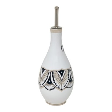 Oil bottle 1/2L 17oz Ghirlanda Handcrafted Deruta Pottery