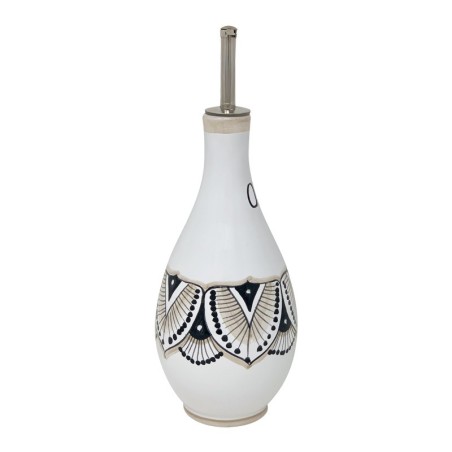 Oil bottle 1/2L 17oz Ghirlanda Handcrafted Deruta Pottery