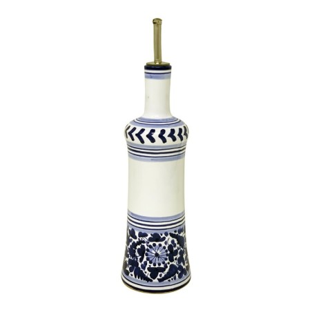 Huilier 0,5L 31cm Arabesco Bleu Céramique artisanale italienne originale de Deruta