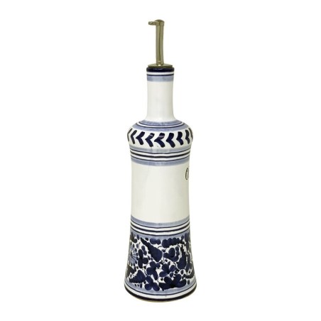 Huilier 0,5L 31cm Arabesco Bleu Céramique artisanale italienne originale de Deruta