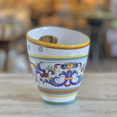 Coffee Set Extra for 4 people with Sugar Bowl Italian Pottery