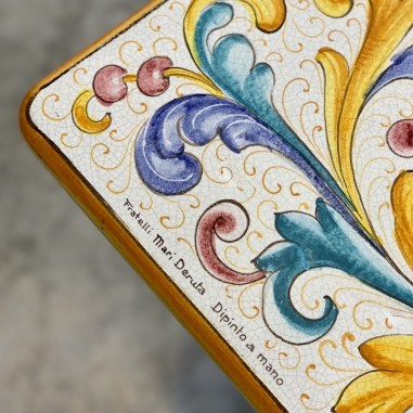 Tavolo in pietra lavica Grottesche