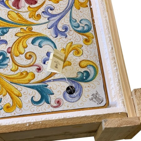 Tavolo in pietra lavica Grottesche