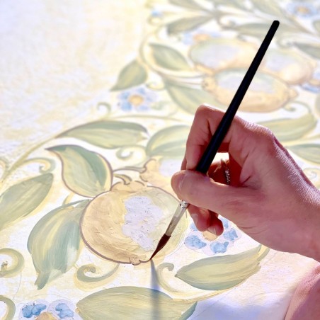 Lava Stone Table Ø 48" Limoni Italian Pottery