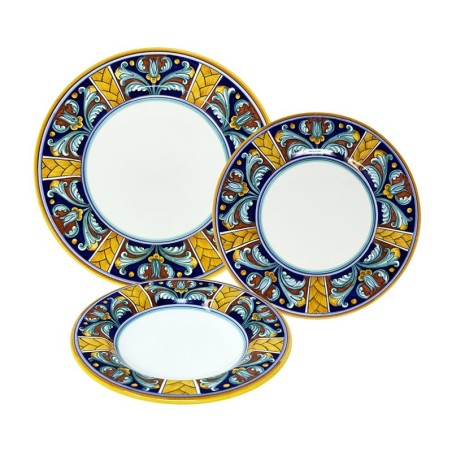 Servizio di piatti Farfalle  ceramica di deruta