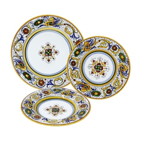 Place Setting Raffaellesco Handcrafted Deruta Pottery