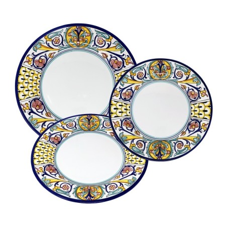Service d’assiettes Jacoby Céramique artisanale italienne originale de Deruta