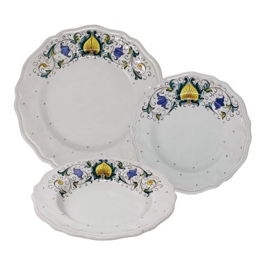 Place Setting Piuma Handcrafted Deruta Pottery