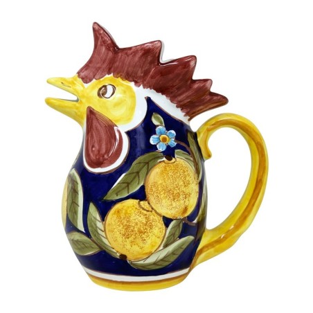 Cruche coq Positano Céramique artisanale italienne originale de Deruta