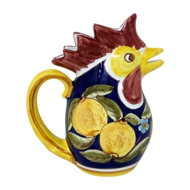 Rooster pitcher Positano Handcrafted Deruta Pottery