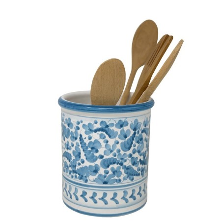Porte-ustensiles 17cm Arabesco Céramique artisanale italienne originale de Deruta